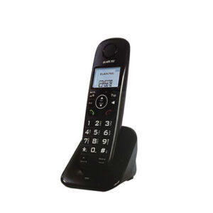 Al Adl Tech cordless phone - black color, model D1001 تليفون العدل - Image 1
