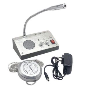 Dual-Way Audio Record Output Counter Interphone Window Walkie Talkie ZDL-9908 مايك دسك - Image 1