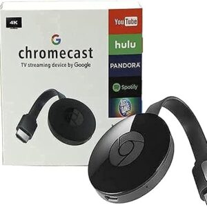 Google Chromecast for running Wi-Fi and receiving the Internet and its services - black مشغل وسائط متعددة كروم كاست - Image 1