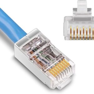 RJ45 Cat6 Plastic UTOPIA مجموعة من 100 قطعة - Image 3