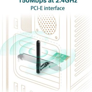 Tp-link TL-WN781ND 150Mbps Wireless N PCI Express Adapter كارت داخلى - Image 3