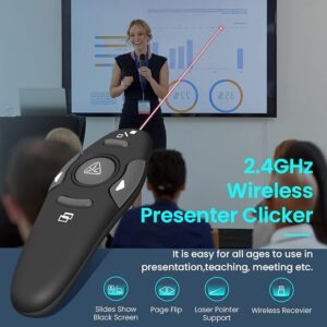 2.4Ghz Presentation Clicker (Black 2) قلم بريزنتر - Image 4