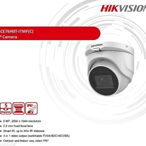 DS-2CE76H0T-ITMF -5 MP Fixed Turret Camera - Image 4