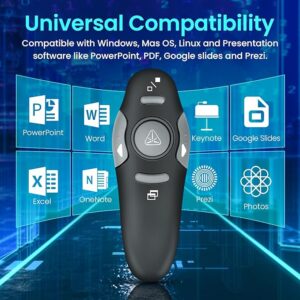 2.4Ghz Presentation Clicker (Black 2) قلم بريزنتر - Image 5