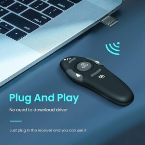 2.4Ghz Presentation Clicker (Black 2) قلم بريزنتر - Image 6