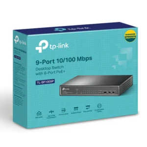 TP-LINK 9 PORT 10/100 ( 8 POE - 65 W ) DESKTOP POE+ SWITCH / TL-SF1009P - Image 4