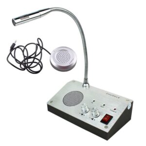 Dual-Way Audio Record Output Counter Interphone Window Walkie Talkie ZDL-9908 مايك دسك - Image 3