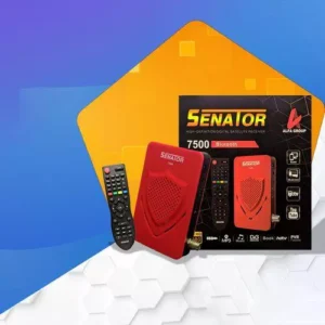 Senator Mini HD receiver, IPTV feature, red, model 7500 ريسيفر - Image 1