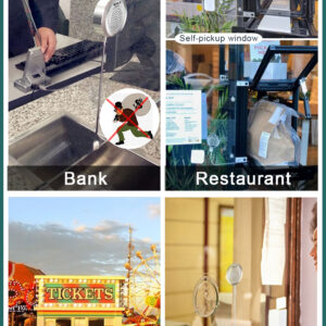 Dual-Way Audio Record Output Counter Interphone Window Walkie Talkie ZDL-9908 مايك دسك - Image 6