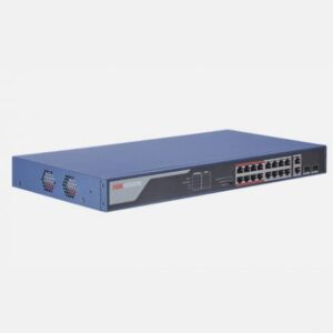 Hikvision DS-3E1318P-E-M - 16 Port Unmanaged PoE Switch +2 UPLINK - Image 2