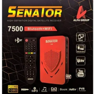 Senator Mini HD receiver, IPTV feature, red, model 7500 ريسيفر - Image 3