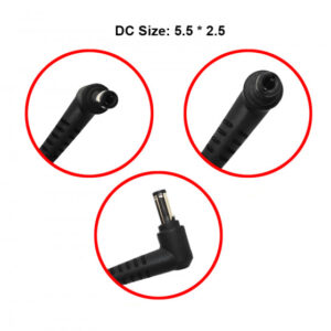 Toshiba laptop charger 19 volt 3.42 amp - socket size 5.5 - 2.5 mm شاحن توشيبا - Image 3