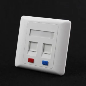 double port faceplate type 86*86 tera وش دبل - Image 1