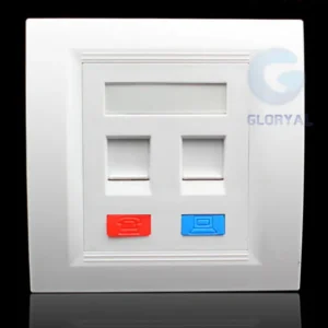 double port faceplate type 86*86 tera وش دبل - Image 2