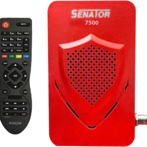 Senator Mini HD receiver, IPTV feature, red, model 7500 ريسيفر - Image 2