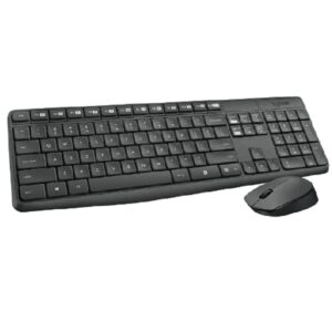 Logitech MK235 Wireless Keyboard and Mouse - Black - Image 1