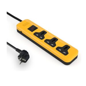 iLOCK power strip 3 universal outlets with overload switch - Image 1