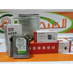 Hikvision Full Security System (1 Indoor Camera 2MP + 1 Outdoor Camera 2MP + 1080P DVR 4 Channel + 320GB HDD + 20M Cable + Power Supply + BNC) - Image 1