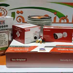 Yes Original Full Security System (1 Indoor Camera 2MP + 1 Outdoor Camera 2MP + 1080P DVR 4 Channel + 320GB HDD + 20M Cable + Power Supply + BNC) - Image 1