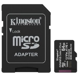 Kingston Canvas Select Plus 64GB microSDXC Memory Card with Adapter - Image 1